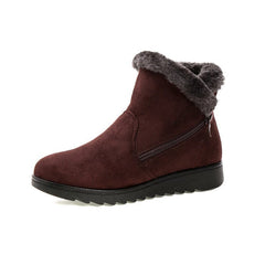 Winter Ankle Boots Women Non-Slip Sole Warm Casual Comfortable Cold Weather Fashion Shoes