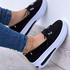 Women's Comfortable Platform Loafers Casual Walking Shoes