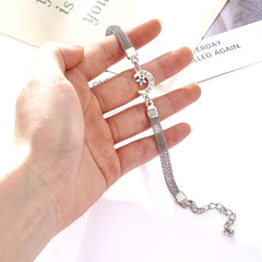 Rhinestone Infinity Bracelet Women Elegant Sparkly Casual Fashion Jewelry Gift Accessory