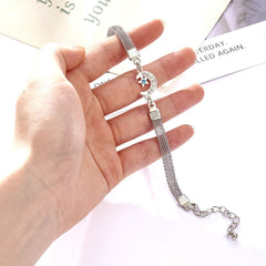 Rhinestone Infinity Bracelet Women Elegant Sparkly Casual Fashion Jewelry Gift Accessory