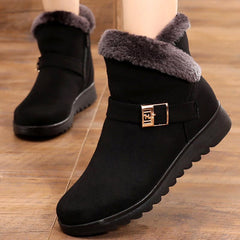 Winter Ankle Boots Women Non-Slip Sole Warm Casual Comfortable Cold Weather Fashion Shoes