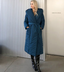 Long Parka Coat Women Thick Fluff Warm Waterproof Stylish Casual Winter Outerwear Fashion