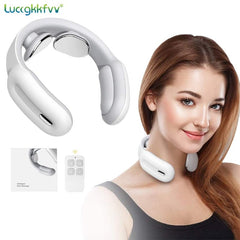 Electric Neck Massager Pain Relief Tool Portable Rechargeable Home Office Wellness Gift
