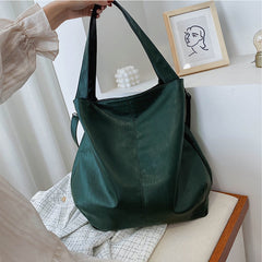 Large Soft Vegan Leather Tote Bag Shoulder Bag Women's Hobo Bag