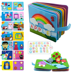 Montessori Busy Board Toddlers Washable Learning Activity Sensory Educational Toy Gift