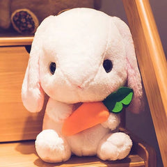 Cute Stuffed Rabbit Toy 17-Inch Soft Plush Bunny Sleep Pillow Toy For Kids