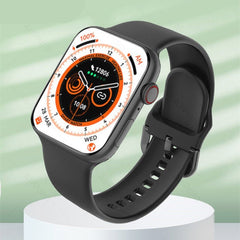 Smart Watch Unisex Wireless Charging Fitness Tracker Heart Rate Casual Fashion Accessory