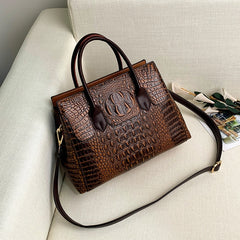 Genuine Leather Handbag Crocodile/Alligator Pattern Luxury Crossbody Bags