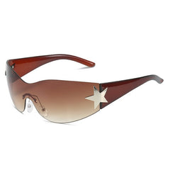 Y2K Sporty Sunglasses Women Casual UV400 Shades Retro Everyday Fashion Eyewear