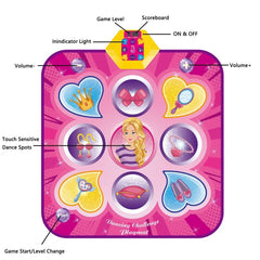 Electronic Dance Mat Girls Music Dancing Pad Interactive Learning Educational Toy Gift