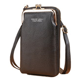 Fashionable Small Cross-body Bag for Women Mini Faux Leather Shoulder Messenger Phone Bag