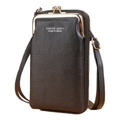 Fashionable Small Cross-body Bag for Women Mini Faux Leather Shoulder Messenger Phone Bag