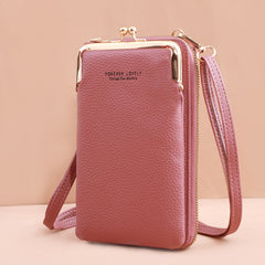 Fashionable Small Cross-body Bag for Women Mini Faux Leather Shoulder Messenger Phone Bag