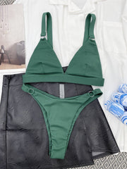 High Waist Push Up Bikini Women 2-Piece Beach Vacation Summer Swimwear Fashion