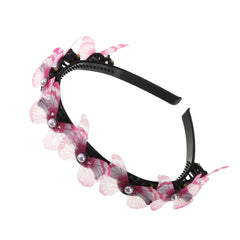 Pearl Headband Women Non-Slip Hoop Claw Clip Elegant Casual Everyday Fashion Hair Accessory