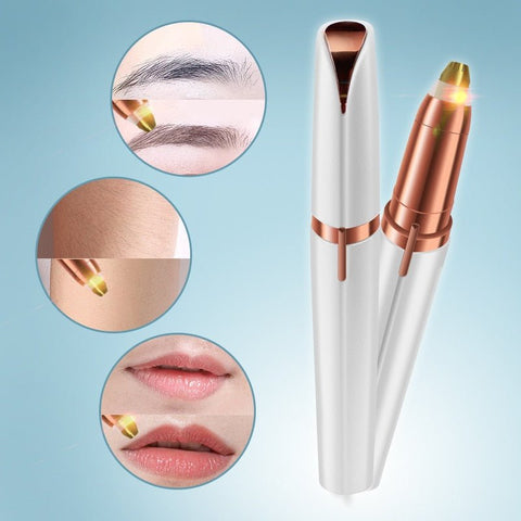 Electric Eyebrow Trimmer Women Face Hair Removal Rechargeable Beauty Grooming Tool Gift