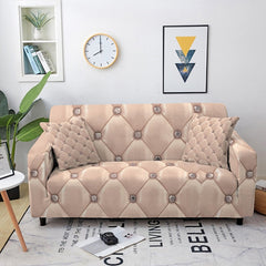 Geometric Print Elastic Stretch Sofa Cover Crystal Slip Cover Home Furniture Protector