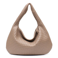 Patchwork Zipper Shoulder Bag Women Large Capacity Casual Everyday Fashion Handbag