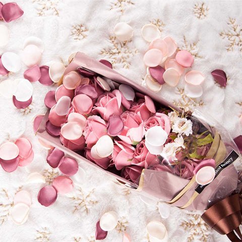 Artificial Rose Petals Handmade Wedding Valentine's Day Decoration Romantic Party Decor