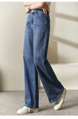 Straight Leg Jeans Women Vintage Business Casual Comfortable Everyday Fashion Trousers