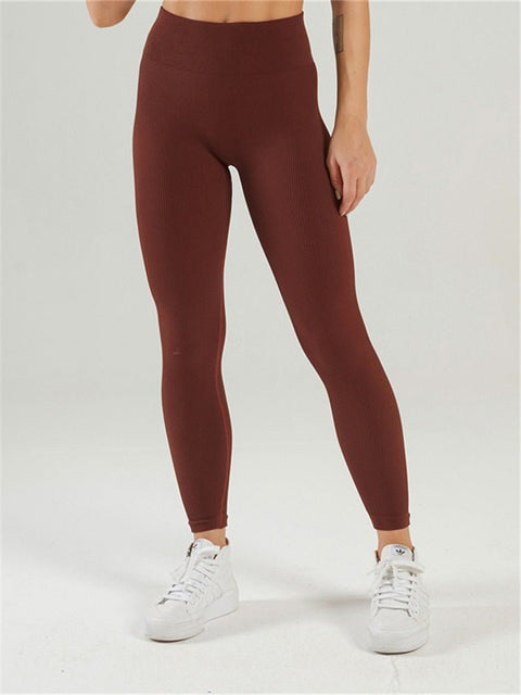 Yoga Leggings Women Knit Stretchy Gym Fitness Workout Casual Fashion Pants