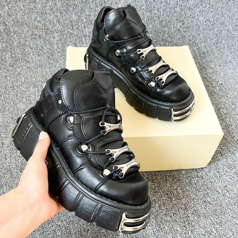 Punk Platform Shoes Women Chunky Sole Casual Streetwear Everyday Fashion