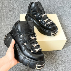 Punk Platform Shoes Women Chunky Sole Casual Streetwear Everyday Fashion
