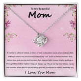Gift Necklace For Mother 14K White or 14K Yellow Gold To Mom From Daughter, Son, Mother's Day Gift Birthday Christmas