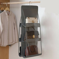 Hanging Purse Handbag Organizer - hanging in closet