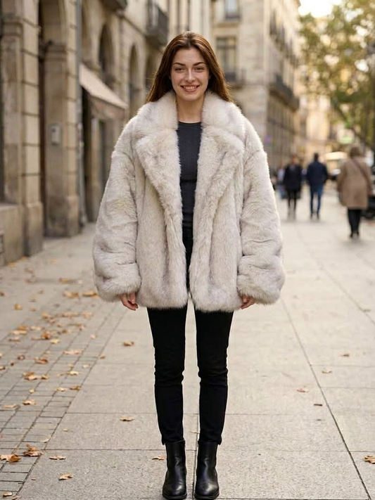 How to Style an Oversized Faux Fur Coat: 4 Winter Outfits With Boots, Skirts and Bags