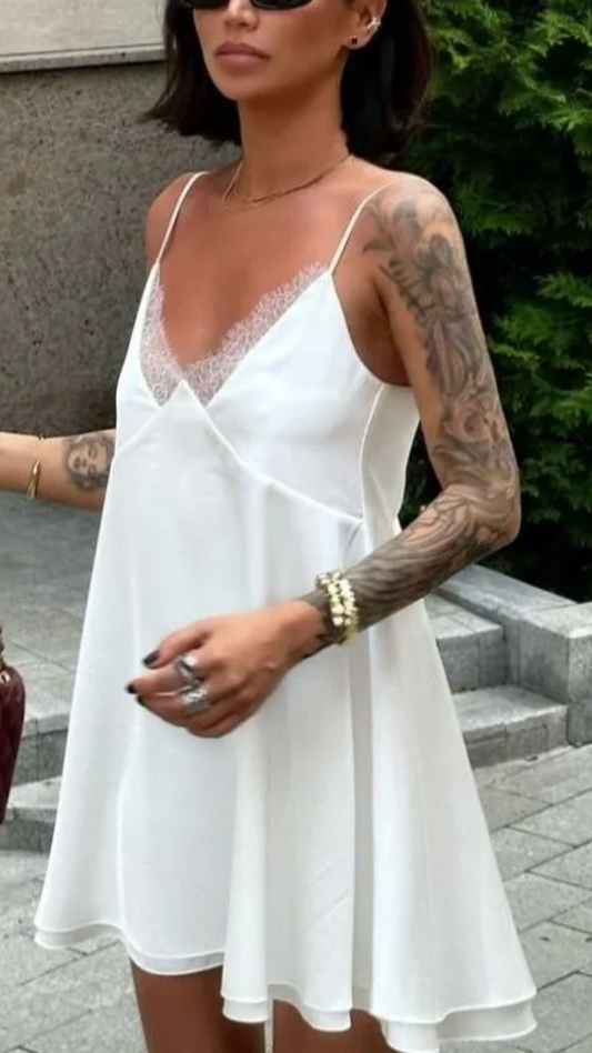 white short summer dress