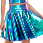 Women's Summer Fashion Pleated Skirt Flared Casual Party Skirt Cosplay Costume Concert Festival Skirt