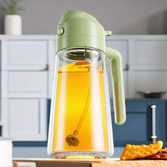 Plastic Oil Dispenser Spray Bottle for Kitchen Oil Sprayer Oil Dispenser Jar For Baking Roasting, BBQ, etc.