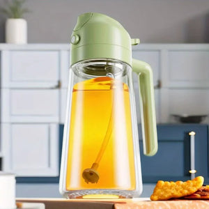 Plastic Oil Dispenser Spray Bottle for Kitchen Oil Sprayer Oil Dispenser Jar For Baking Roasting, BBQ, etc.