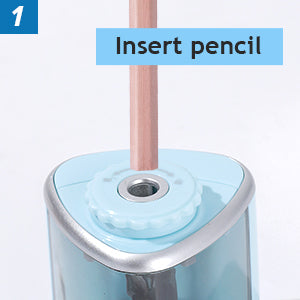 Multifunction Electric & Manual Pencil Sharpener Safe Helical Steel Blade Sharpener for Students