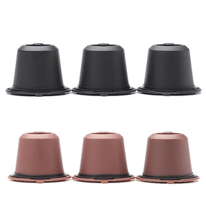 New 6-Piece Refillable Reusable Nespresso Coffee Pods Reusable Nespresso Filter Capsules