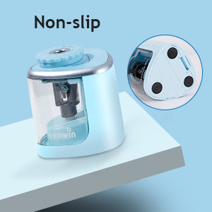 Multifunction Electric & Manual Pencil Sharpener Safe Helical Steel Blade Sharpener for Students