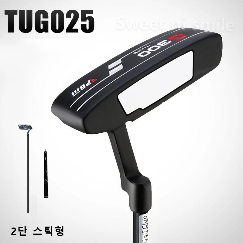 Golf putter with 'TUG025' branding on a white background
