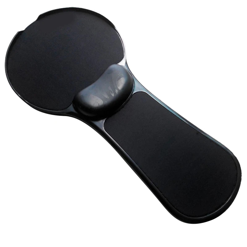 Black wrist rest on a white background