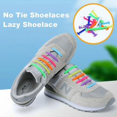 Elastic Silicone Shoelaces Fashion Unisex Athletic Non-Tie Shoe Lace Fit All Sneakers Quick Shoe Lace