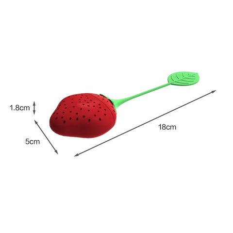 Glass Tea Infuser Handmade Test Tube Clear Borosilicate Lead-Free Loose Leaf Filter Strainer Tool