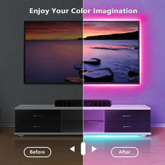 LED Strip Light Rope Light String Tape Bluetooth USB 5050 SMD 5V USB RGB Flexible Lights LED Lamp Tape Ribbon RGB Self-Adhesive For TV Desktop, etc.