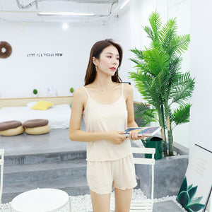 Thin Loose Shorts Sexy Pajamas Two-Piece Set Loose Camisole Pajamas