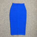 Women's Bandage Skirts Boutique Fashion Vintage Midi Skirt with Zipper