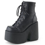 Women's Platform Chunky High Heels Boots Shiny Gothic Platform Boots