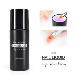 Acrylic Nail Gel Liquid For Soak off UV LED Extension Gel Nail Brush Slice Tip Gel Nail Polish Manicure Gel Nail Slip Solution