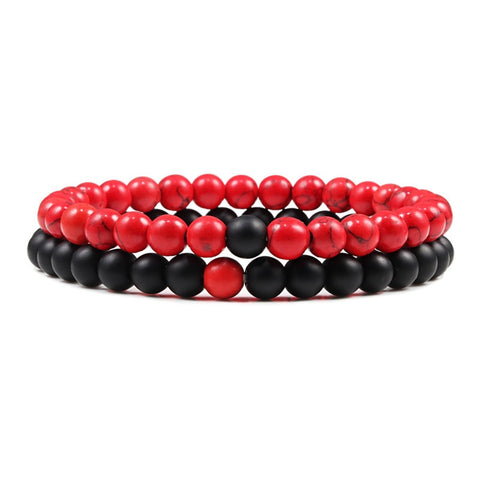 Tiger Eye Lava Stone Bracelet Beaded Yoga Meditation Concentration Gem Jewelry Gift Unisex