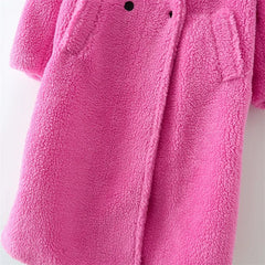 Women's Faux Fur Coats Retro Long Sleeve Thick Fur Teddy Coats