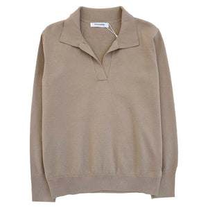 Polo's Neck Long Sleeve Women's Jumper Shirt