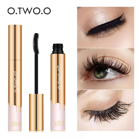 Mascara Fiber Lash Black Volume Length Eyelash Extension Long-Lasting Waterproof Smudge-Proof Curved
